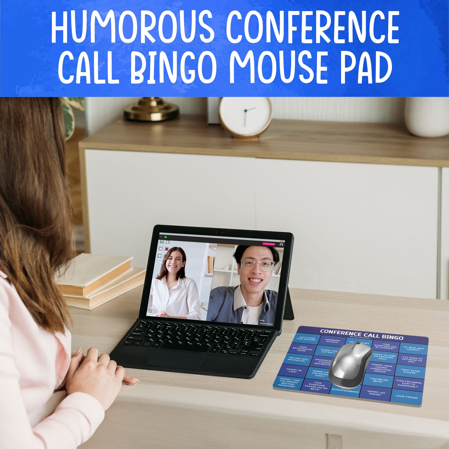 Conference Call Bingo Mouse Pad.