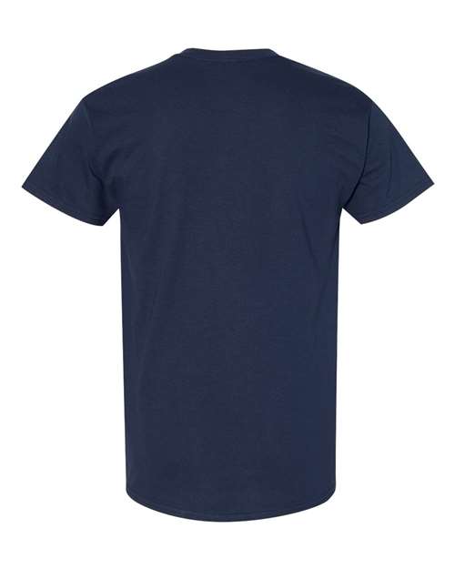Gildan 5000 Unisex Heavy Cotton™ T-Shirt – Navy Blue Tee for Printing & Everyday Wear
