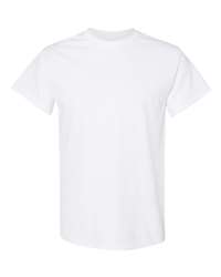 Gildan 5000 Unisex Heavy Cotton™ T-Shirt – White Tee for Printing & Everyday Wear