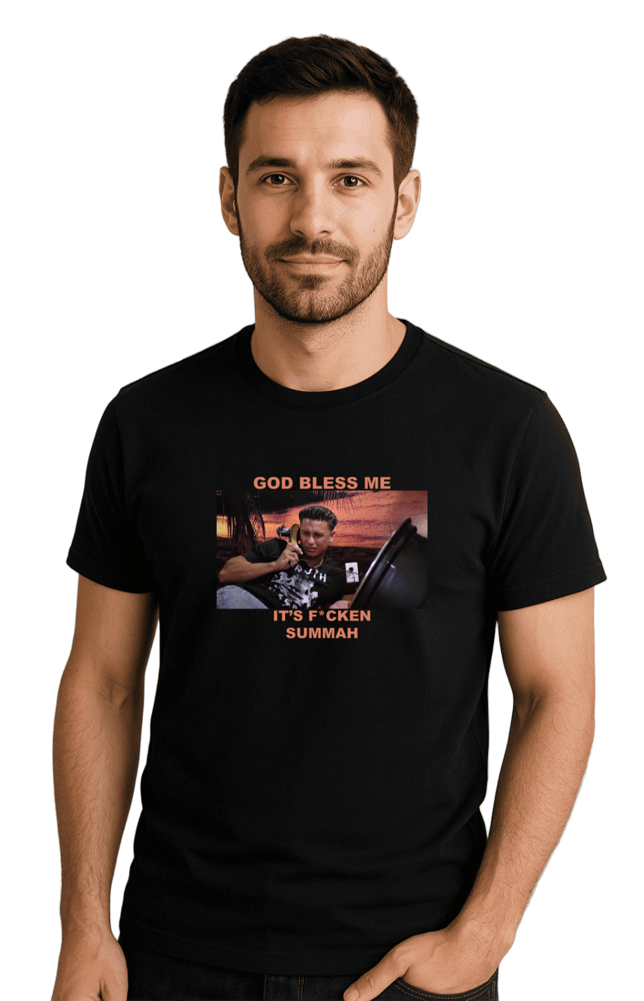 GOD BLESS ME Unisex T-Shirt - Comfortable Heavy Cotton Tee | Monilee and Bella
