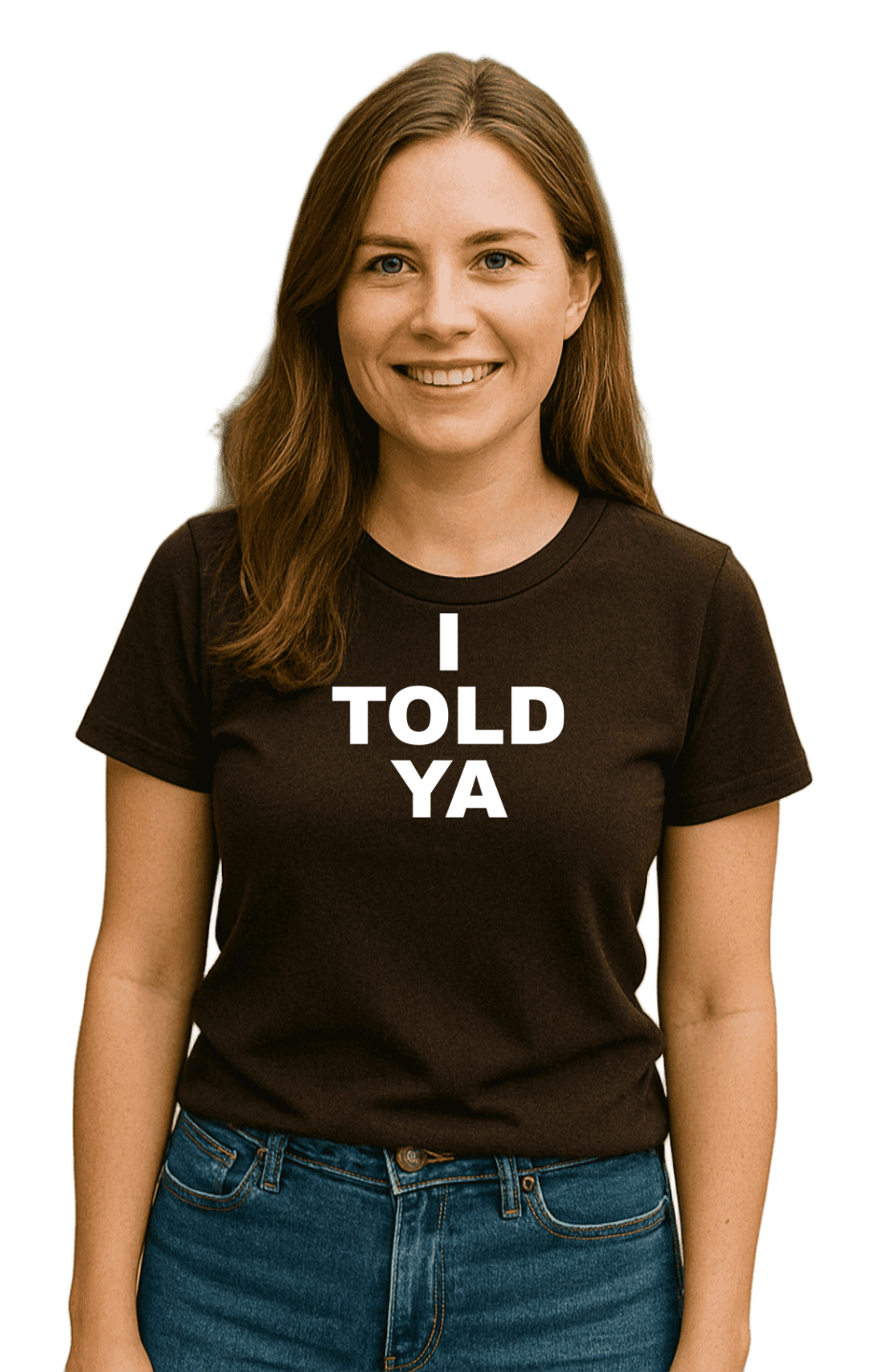 I TOLD YA-Unisex T-Shirt - Comfortable Heavy Cotton Tee | Monilee and Bella