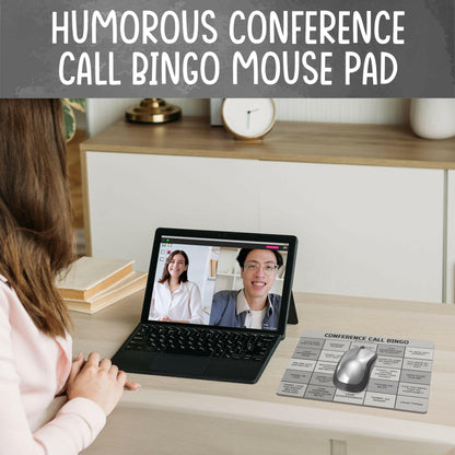 Conference Call Bingo Mouse Pad - Grey.