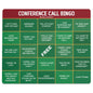 Conference Call Bingo Mouse Pad - Red Header/Green Body.