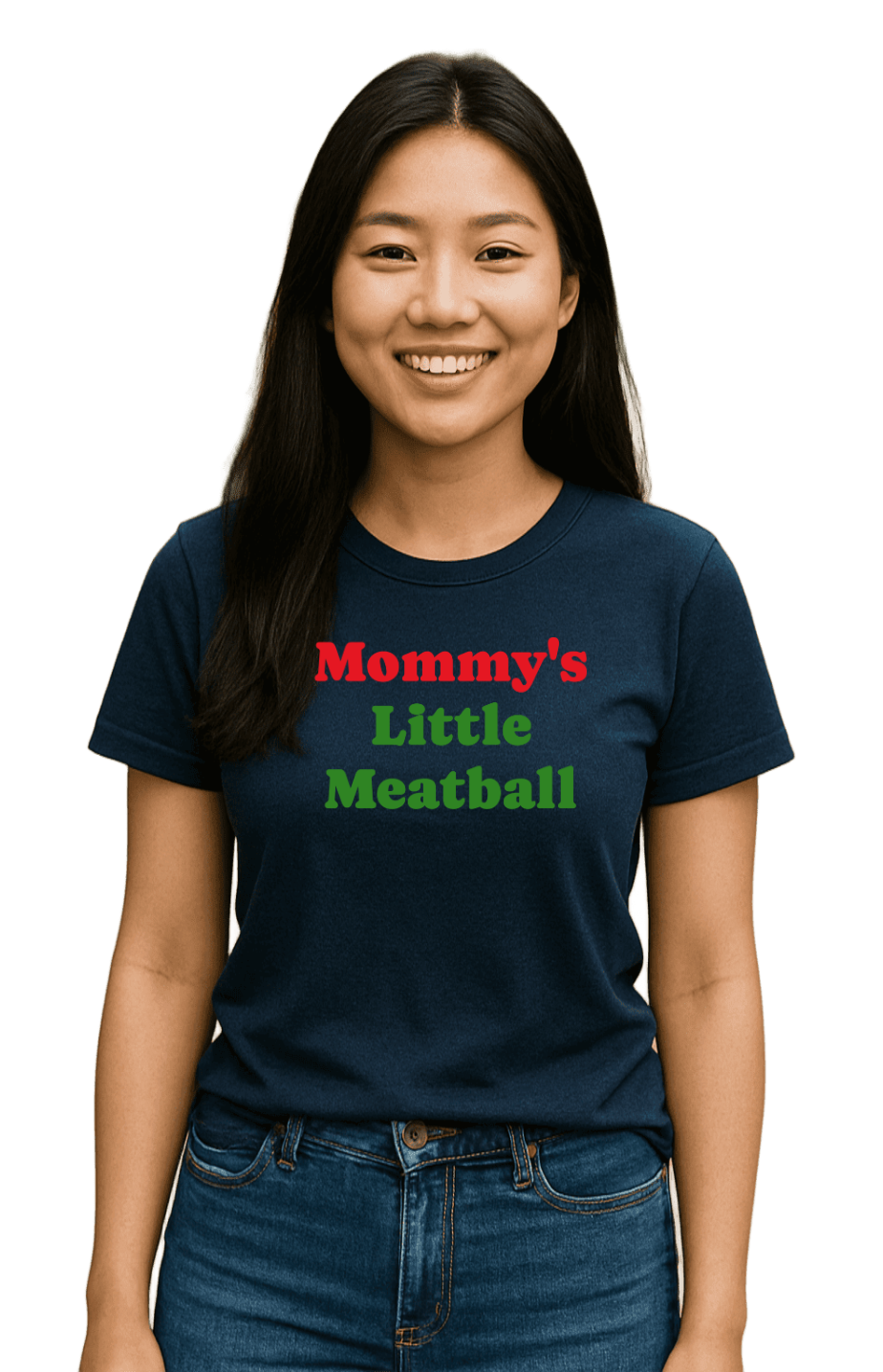 MOMMY LETTLE MEATBALL-Unisex T-Shirt - Comfortable Heavy Cotton Tee | Monilee and Bella