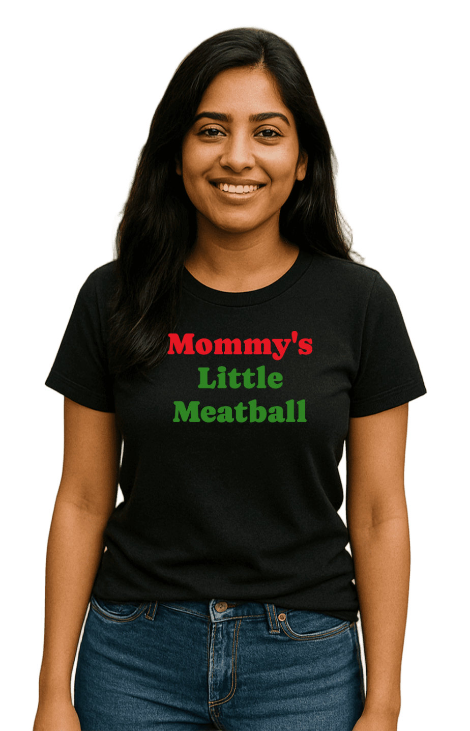 MOMMY LETTLE MEATBALL-Unisex T-Shirt - Comfortable Heavy Cotton Tee | Monilee and Bella