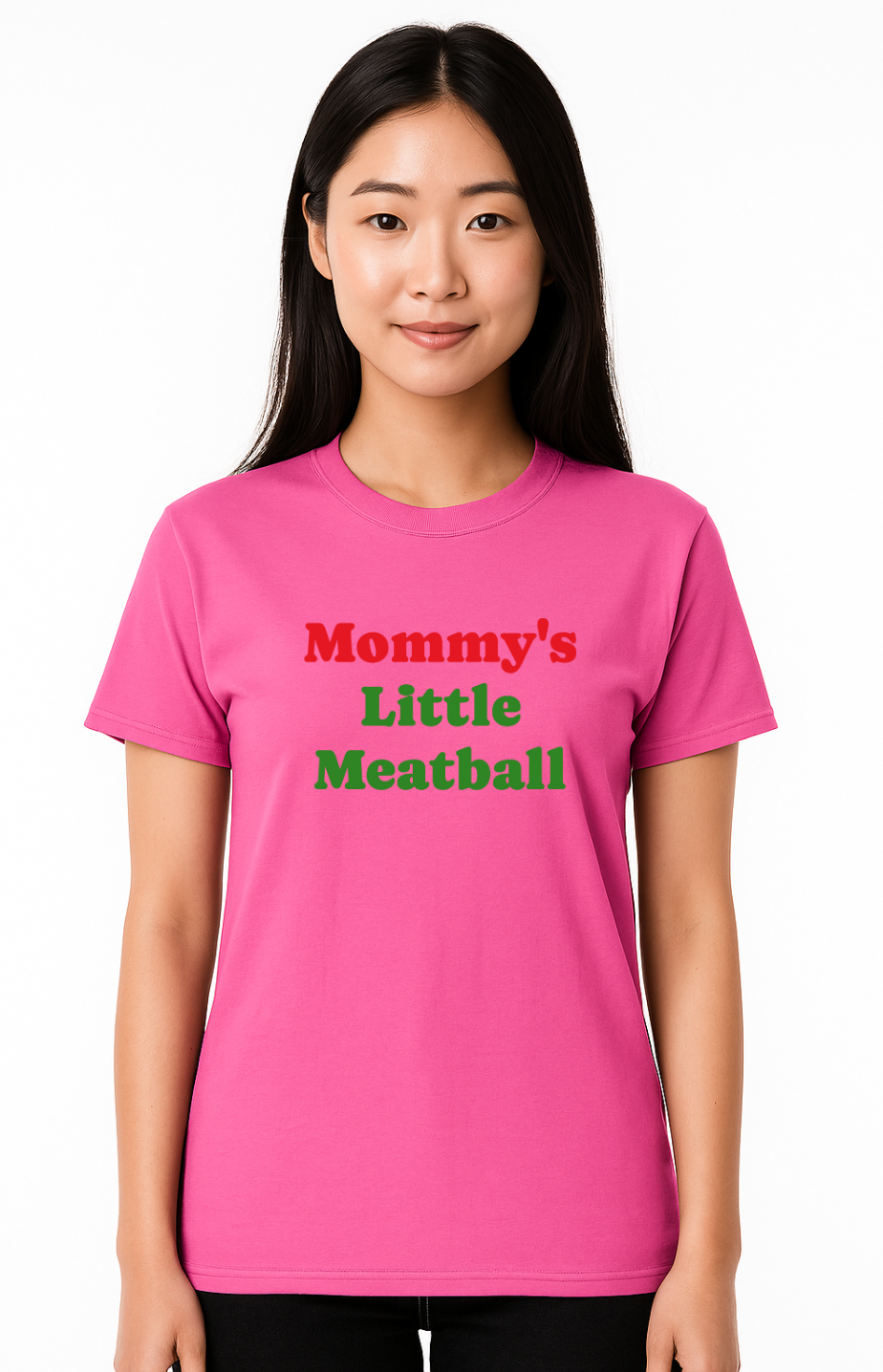 MOMMY LETTLE MEATBALL-Unisex T-Shirt - Comfortable Heavy Cotton Tee | Monilee and Bella