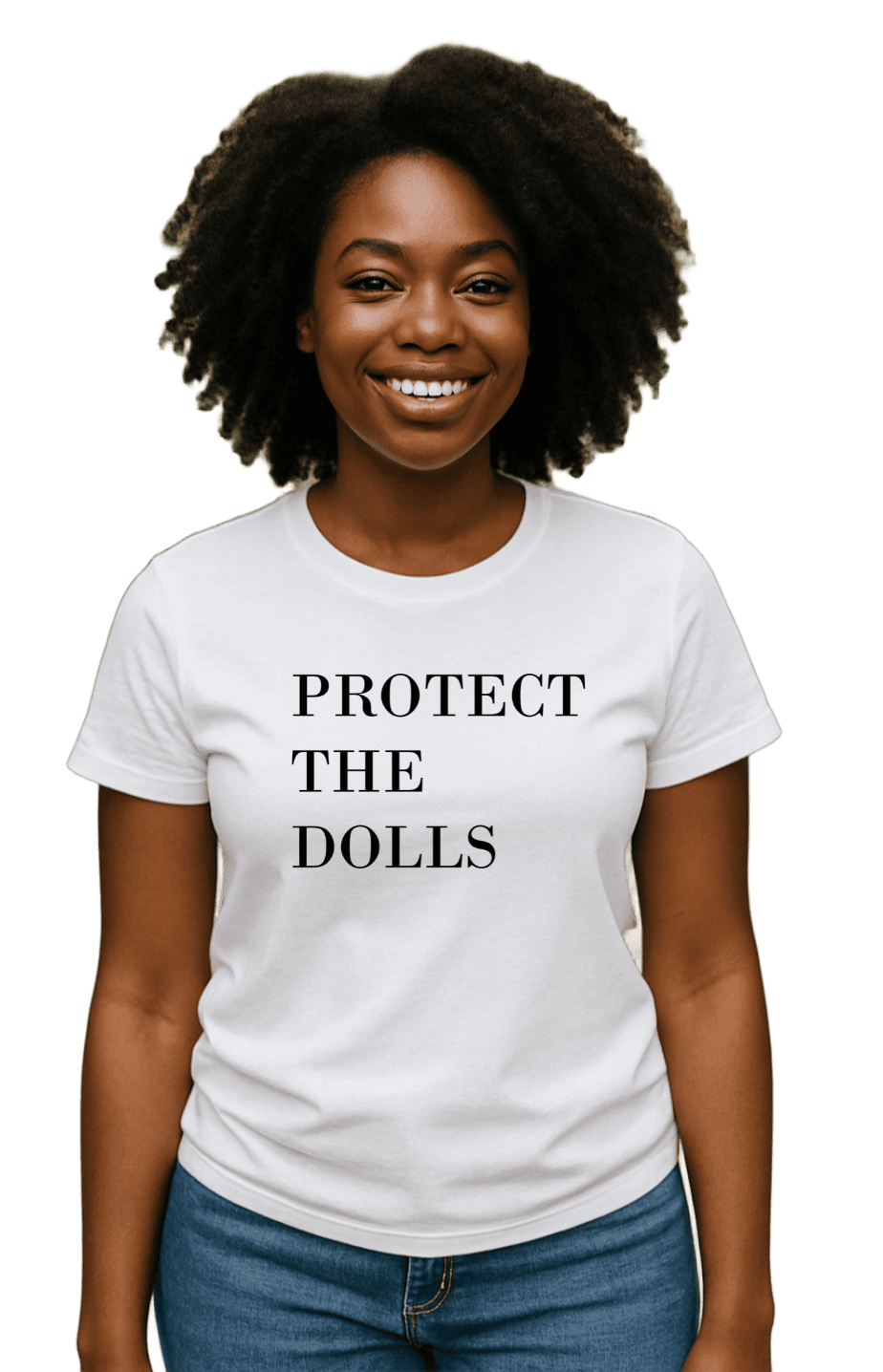PROTECT THE DOLLS Unisex T-Shirt | Heavy Cotton Tee | Monilee and Bella