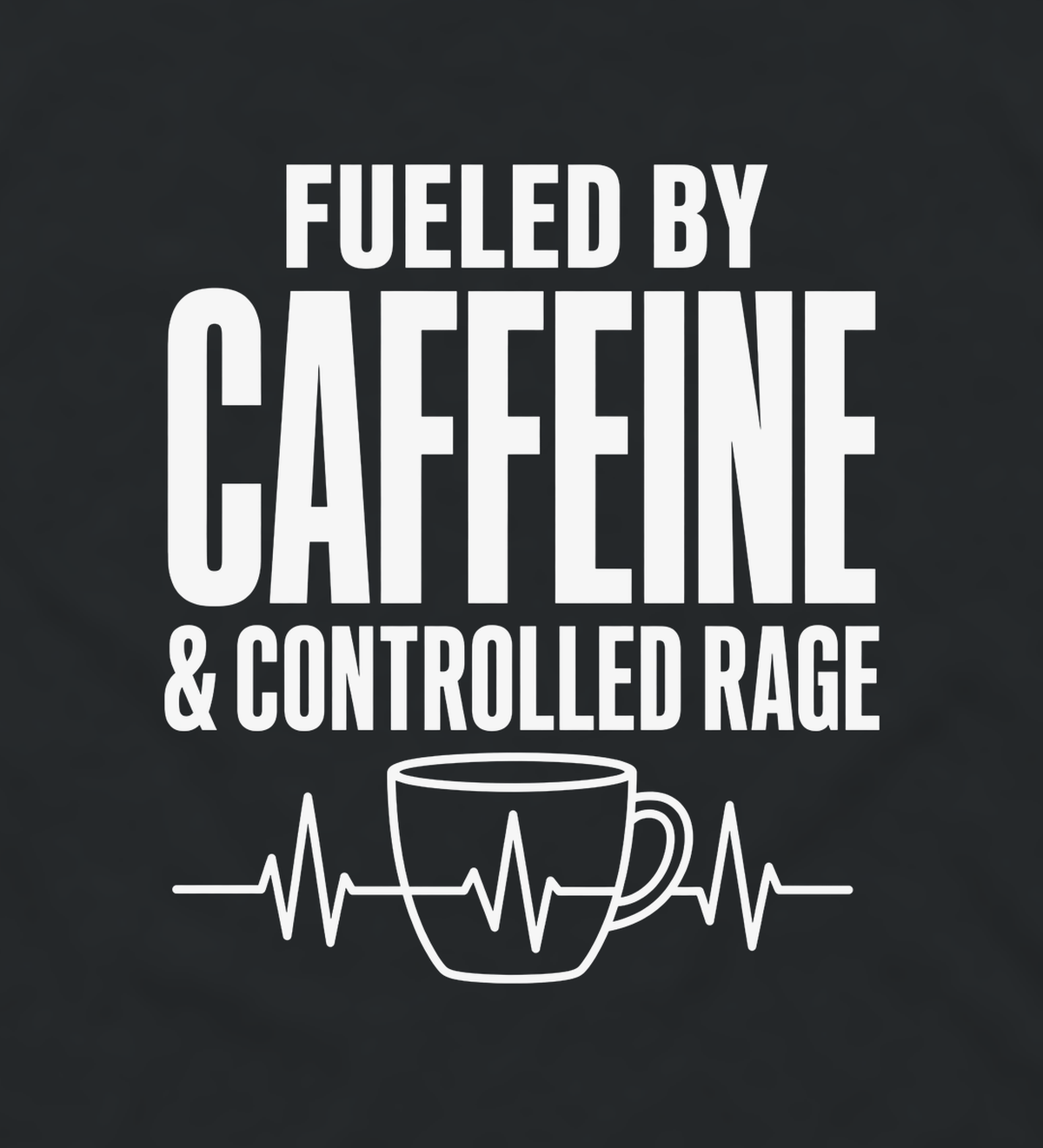 Close-up of the Nurse Caffeine caffeine print