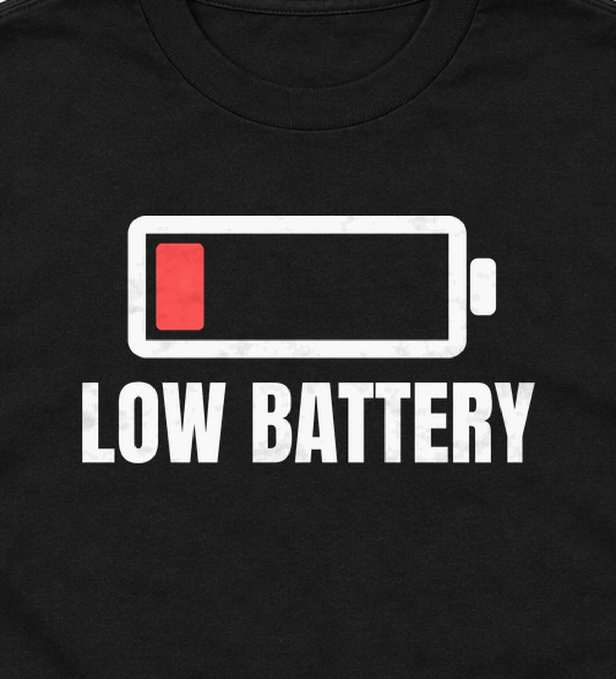 Close-up of the Low Battery print