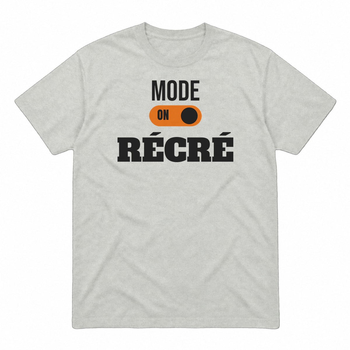 Mode récré graphic tee in ash, front view