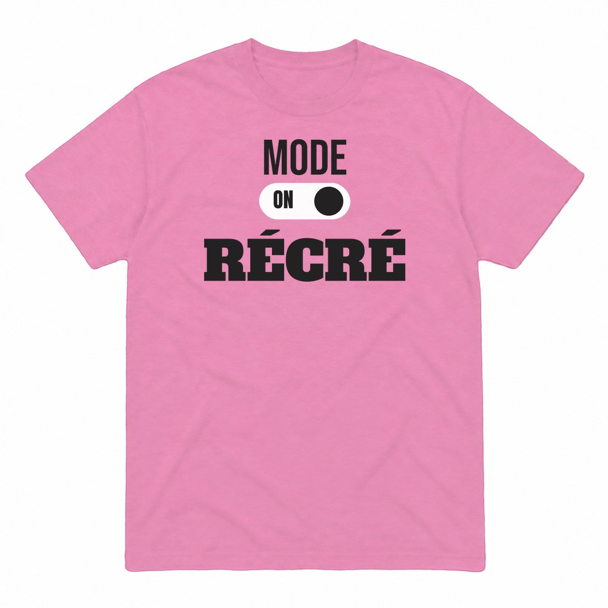 Mode récré graphic tee in azalea, front view