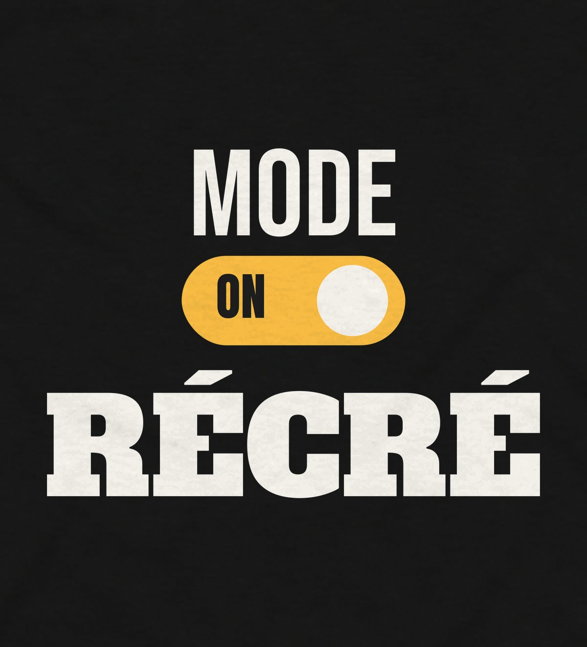 Close-up of the Mode récré print