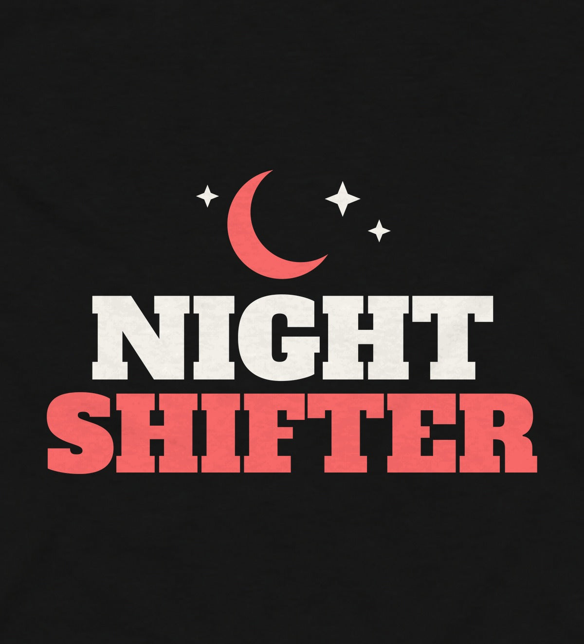 Close-up of the Night Shifter print