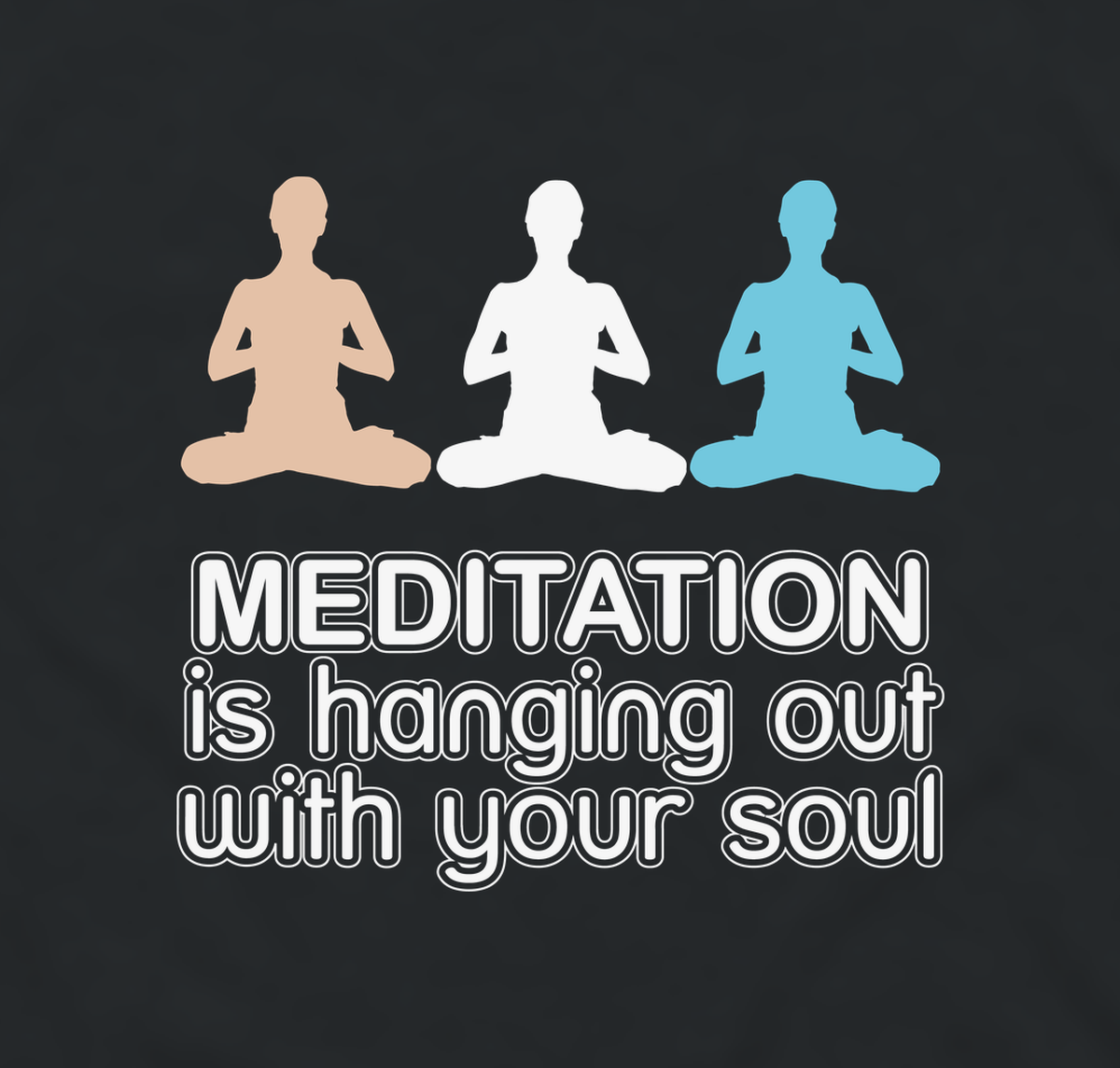 Close-up of the Meditation print