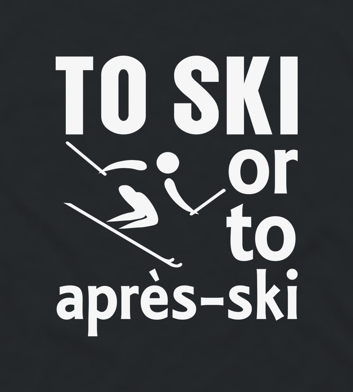 Close-up of the Ski skier print
