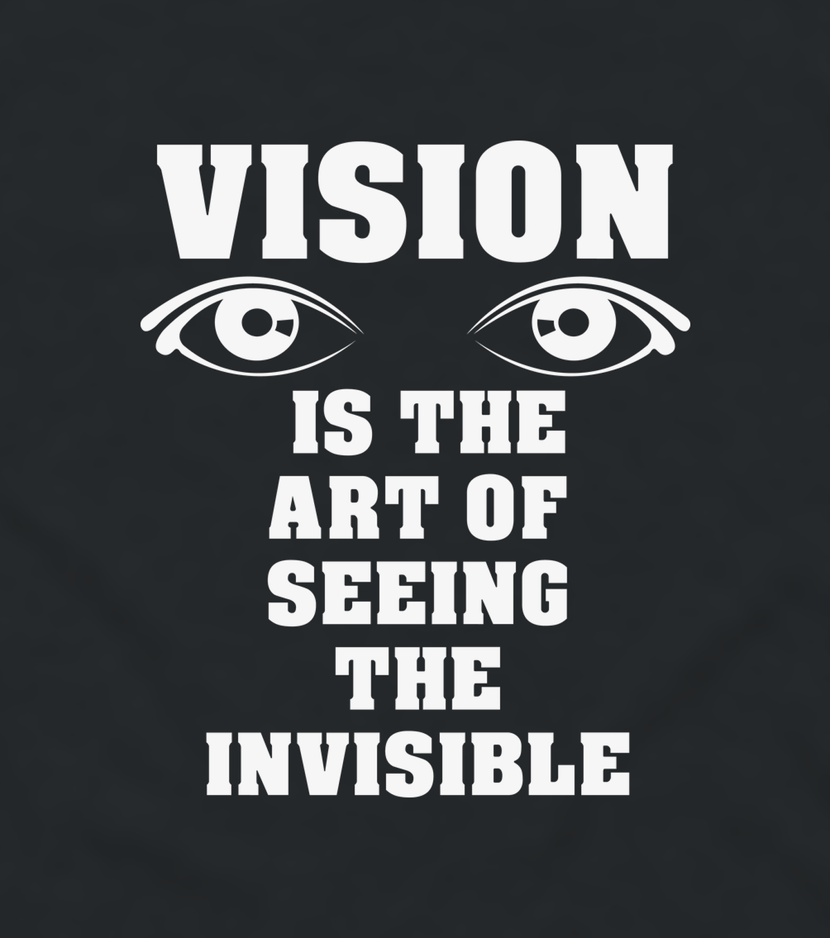 Close-up of the Vision vision print